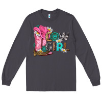 Smoke western cowgirl Long Sleeve Tee - NancyCooperArtShop