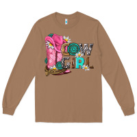 Toasted Coconut western cowgirl Long Sleeve Tee - NancyCooperArtShop