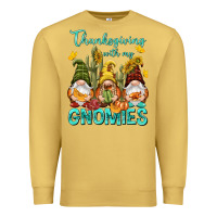 Antique Gold Thanksgiving With My Gnomes Premium Sweatshirt - NancyCooperArtShop
