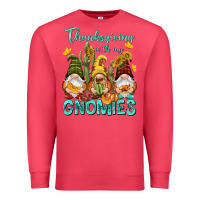 Cardinal Thanksgiving With My Gnomes Premium Sweatshirt - NancyCooperArtShop