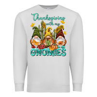 Dove Grey Thanksgiving With My Gnomes Premium Sweatshirt - NancyCooperArtShop