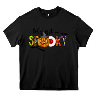 Black Let's Get Spooky Heavy Core Tee - CowhideDigitalArt