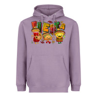 Lavender Fiesta with taco, nacho, souce Heavyweight Hoodie - NancyCooperArtShop