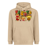 Mushroom Fiesta with taco, nacho, souce Heavyweight Hoodie - NancyCooperArtShop