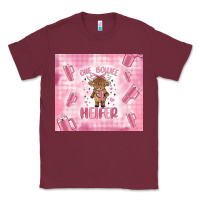 Burgundy one boujee heifer Classic Tee - MaliasSmallBusiness