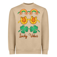 Lucky Vibes St. Patrick's Day Heavyweight Sweatshirt | Teevron