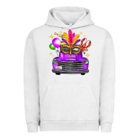 Pigment Lunar Rock Mardi Gras Truck Leopard Mask Urban Hoodie - FaDigitalArtStudio