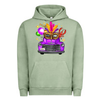 Mardi Gras Truck Leopard Mask Urban Hoodie | Teevron