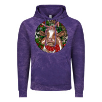 Cloud Purple Brown Cow Christmas Vintage Hoodie - RanaPortraitStore