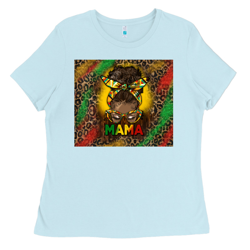 Juneteenth Afro Bun Mama Tumbler Ladies Tee by HRA Design Shop | Teevron