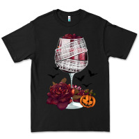 Black halloween roses wine Premium Tee - FaDigitalArtStudio