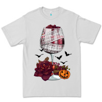 Dove Grey halloween roses wine Premium Tee - FaDigitalArtStudio
