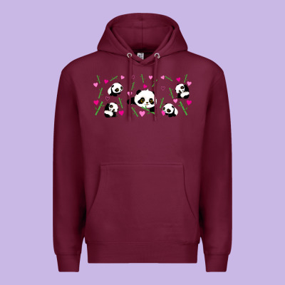 Cute Panda Premium Hoodie Designed By Tumblerdesignbyshophia