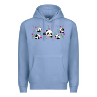Colony Blue cute panda Premium Hoodie - TumblerDesignByShophia