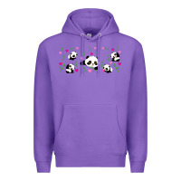 Purple cute panda Premium Hoodie - TumblerDesignByShophia