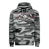 Slate Camo cute panda Premium Hoodie - TumblerDesignByShophia