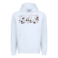White cute panda Premium Hoodie - TumblerDesignByShophia