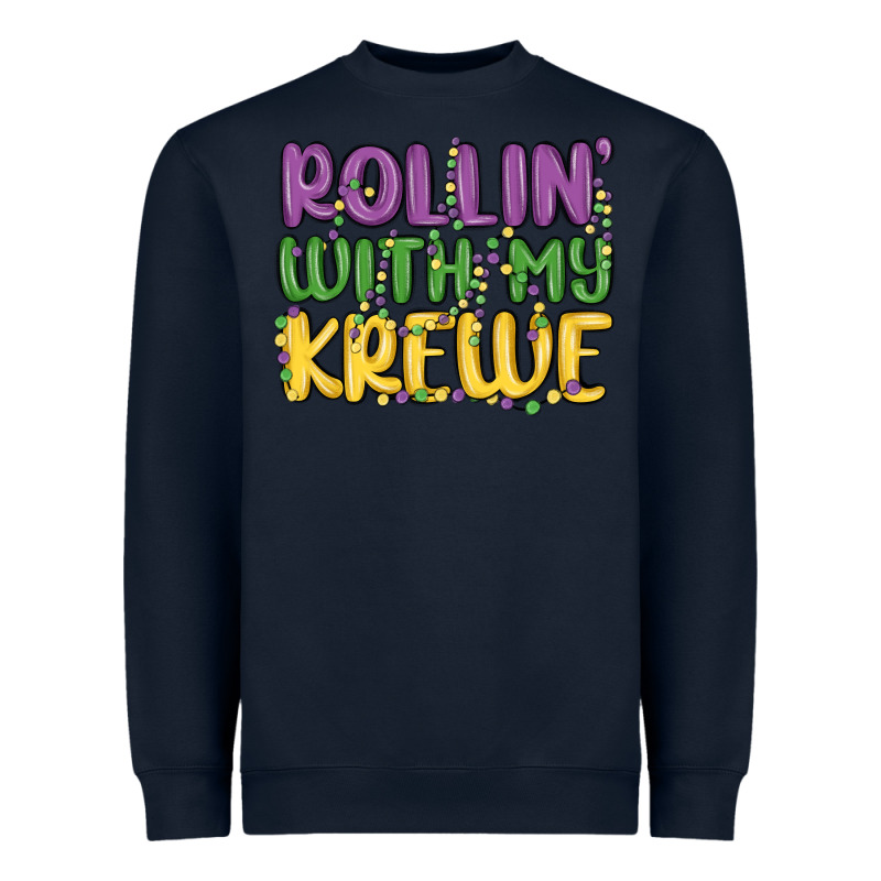 Rollin With My Krewe Heavyweight Sweatshirt by MaliasSmallBusiness | Teevron