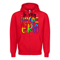 Red in my pride era Zipper Hoodie - Artiststas