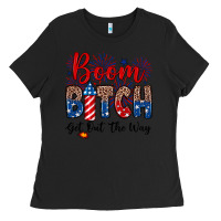 Black Boom bitch get out the way Ladies Tee - Neo Western