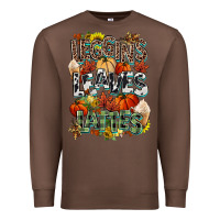 Chestnut Leaves lattes Fall pumpkin Premium Sweatshirt - NancyCooperArtShop