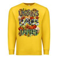 Lemon Leaves lattes Fall pumpkin Premium Sweatshirt - NancyCooperArtShop