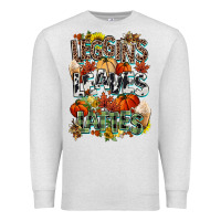 Oatmeal Heather Leaves lattes Fall pumpkin Premium Sweatshirt - NancyCooperArtShop