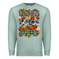Seafoam Leaves lattes Fall pumpkin Premium Sweatshirt - NancyCooperArtShop