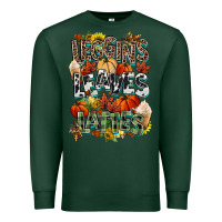 Sports Green Leaves lattes Fall pumpkin Premium Sweatshirt - NancyCooperArtShop