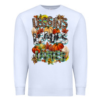 White Leaves lattes Fall pumpkin Premium Sweatshirt - NancyCooperArtShop
