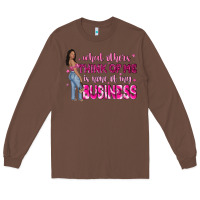 Chestnut what other think of me is none of my business Long Sleeve Tee - NancyCooperArtShop