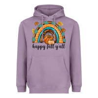 Lavender Happy Fall Y'all Heavyweight Hoodie - texasbilliewilder