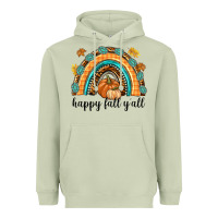 Matcha Happy Fall Y'all Heavyweight Hoodie - texasbilliewilder