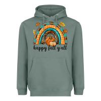Sage Happy Fall Y'all Heavyweight Hoodie - texasbilliewilder