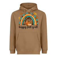Toasted Coconut Happy Fall Y'all Heavyweight Hoodie - texasbilliewilder
