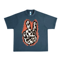 Midnight Navy Dalmatians Skin Peace Sign Urban Heavy Tee - Jasminsmagicworld