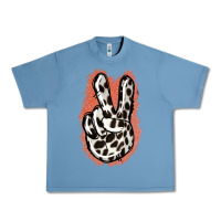 Pebble Blue Dalmatians Skin Peace Sign Urban Heavy Tee - Jasminsmagicworld