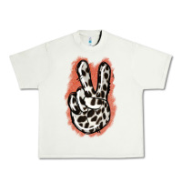 Pistachio Dalmatians Skin Peace Sign Urban Heavy Tee - Jasminsmagicworld