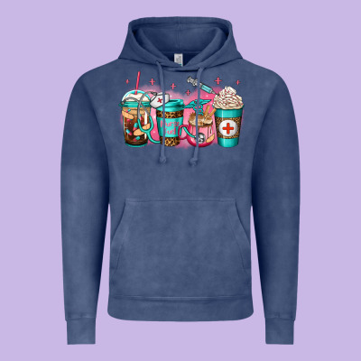 Nurse Fuel Coffee Vintage Hoodie Designed By Jasminsmagicworld