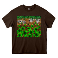 Chocolate Brown St. Patrick's Day leopard cowhide tumbler Heavy Core Tee - Neo Western
