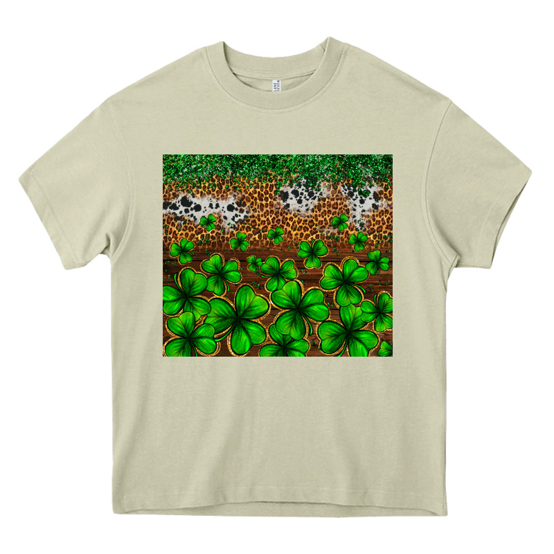 St. Patrick's Day Leopard Cowhide Tumbler Heavy Core Tee by Neo Western | Teevron