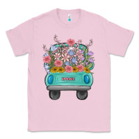 Bubblegum Pink truck with flowers malia Classic Tee - MaliasSmallBusiness