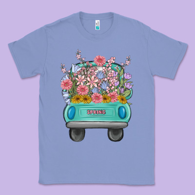 Truck With Flowers Malia Classic Tee Designed By Maliassmallbusiness
