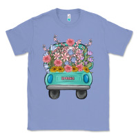 Colony Blue truck with flowers malia Classic Tee - MaliasSmallBusiness