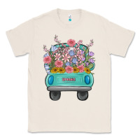 Natural truck with flowers malia Classic Tee - MaliasSmallBusiness