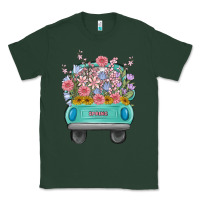 Sports Green truck with flowers malia Classic Tee - MaliasSmallBusiness
