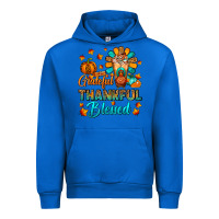 Cobalt Grateful Thankful Blessed Thanksgiving Cold Drink Urban Hoodie - FaDigitalArtStudio