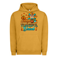 Pigment Peanut Butter Grateful Thankful Blessed Thanksgiving Cold Drink Urban Hoodie - FaDigitalArtStudio