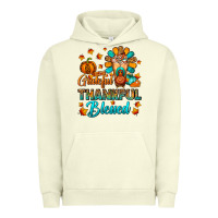 Pigment Pistachio Grateful Thankful Blessed Thanksgiving Cold Drink Urban Hoodie - FaDigitalArtStudio
