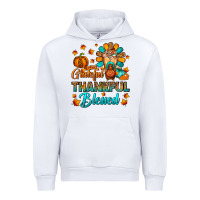 White Grateful Thankful Blessed Thanksgiving Cold Drink Urban Hoodie - FaDigitalArtStudio